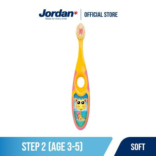 Jordan Oral Care Kids Step 2 Soft - Sikat Gigi 3-5 thn Sikat Gigi Anak