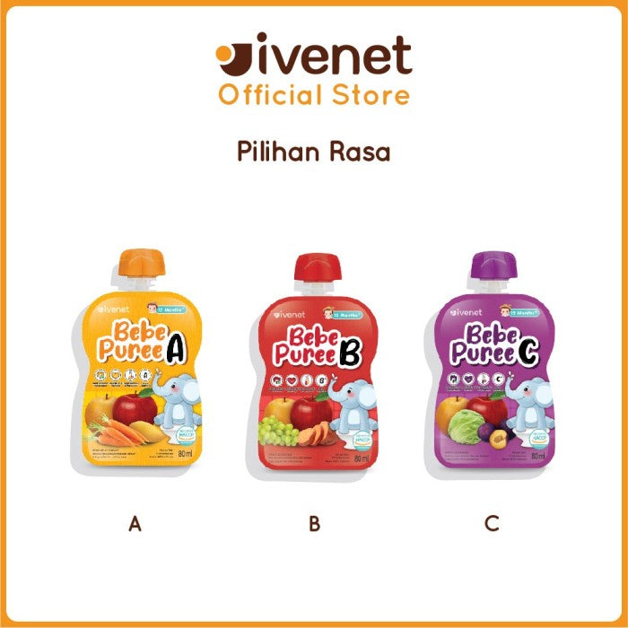 Ivenet Bebe Puree - Jus Buah Sehat Bayi dan Anak Vitamin
