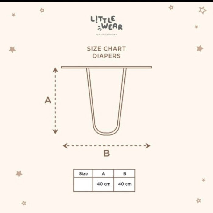 Little Palmerhaus Little Wear Diaper isi 3 / popok bayi isi 3