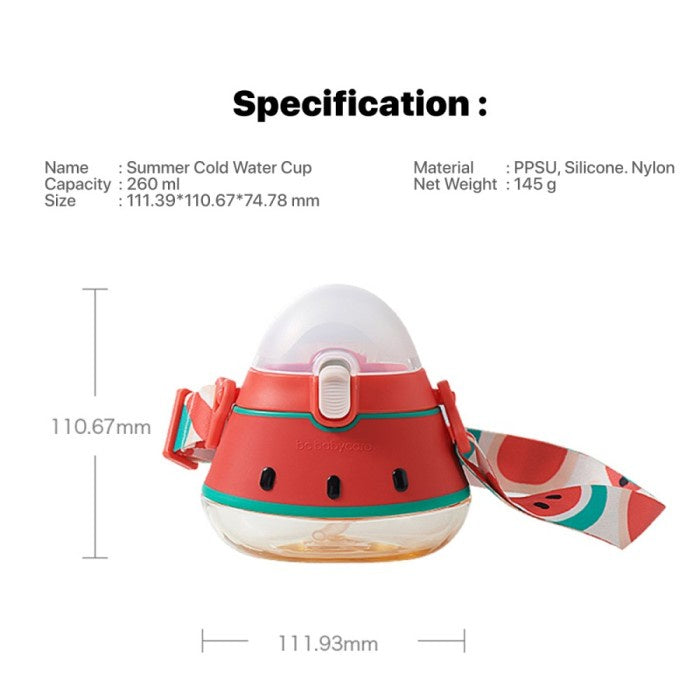 BC BABYCARE WATERMELON BOTTLE SIPPY CUP PPSU BOTOL MINUM ANAK 260ML