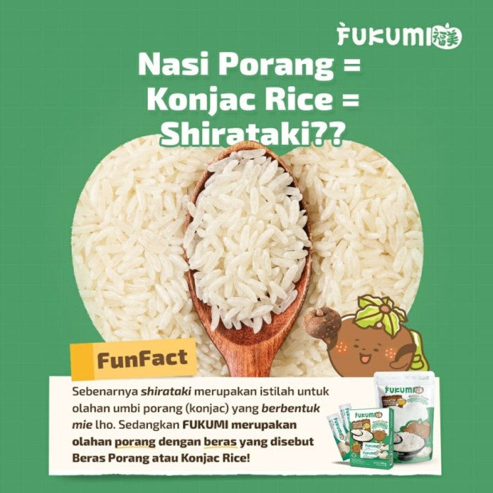 FUKUMI Beras Porang Box Sachet - Shirataki/Konjac Rice