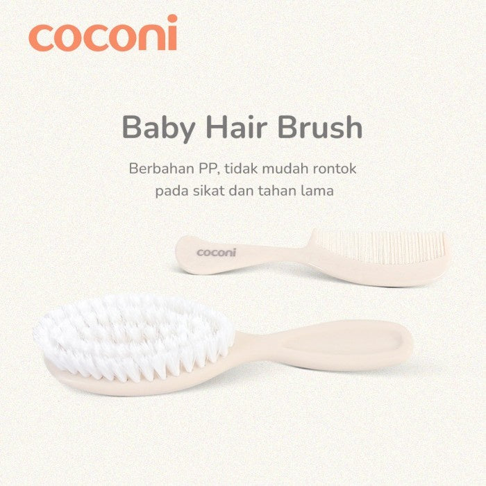 COCONI Baby Comb & Hair Brush | Sisir Sikat Rambut Bayi 2 Pcs