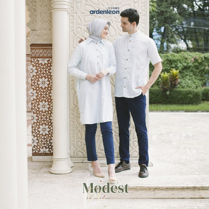 ARDENLEON Atasan Dewasa Raya Mom Tunic Dress Lebaran Matching Family