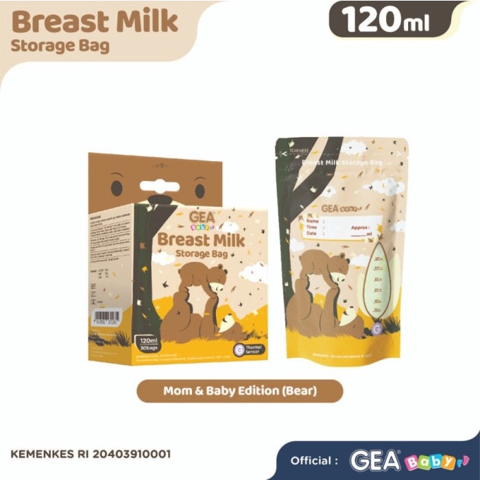 GEABABY Breast Milk Storage Bag 120ml Mom & Baby Edition / kantong asi