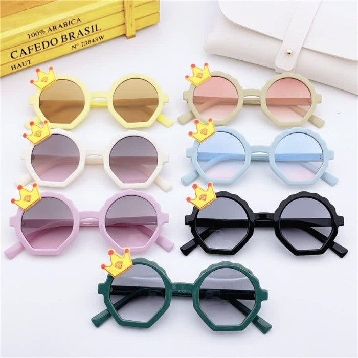 Kacamata Anak New Trend 6620 Fashion Anak Terbaru Bulat Crown