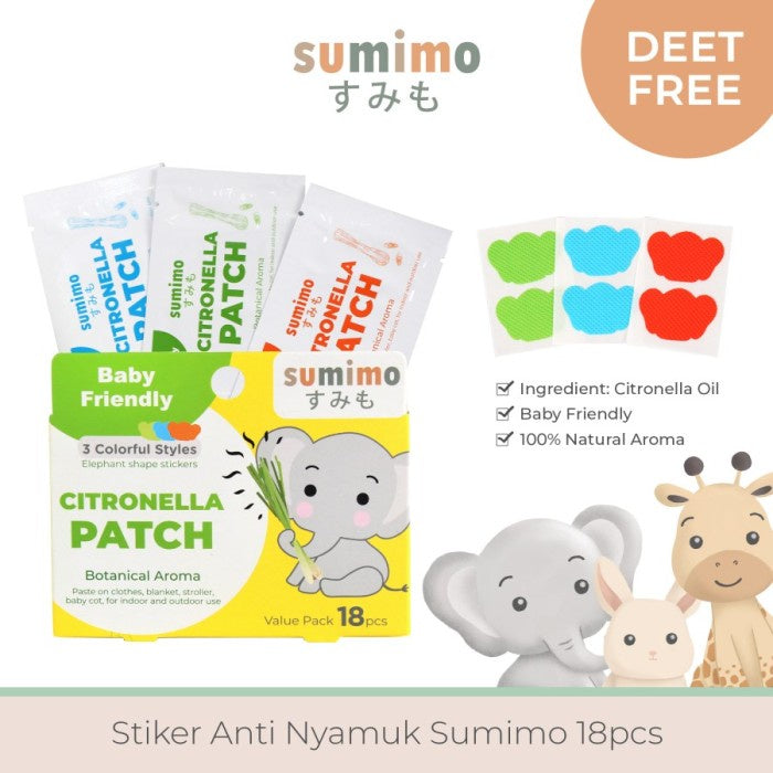 Sticker Anti Nyamuk SUMIMO (DEET Free) Mosquito Paster isi 18