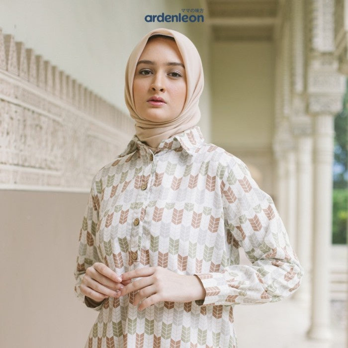 ARDENLEON Atasan Dewasa Raya Mom Tunic Dress Lebaran Matching Family