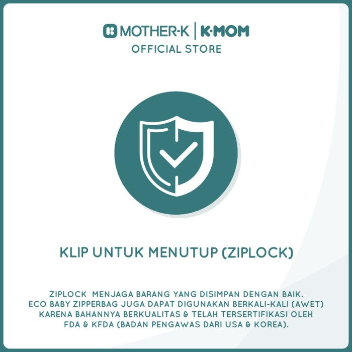 Mother-K K-Mom Eco Baby Zipperbag - Kantong Plastik Zip Lock