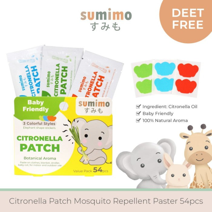 Sticker Anti Nyamuk SUMIMO (DEET Free) Mosquito Paster isi 54