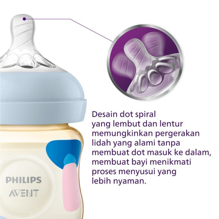 Philips Avent Natural PPSU Bottle 0M+ 125ml SCF581/10 Botol Bayi