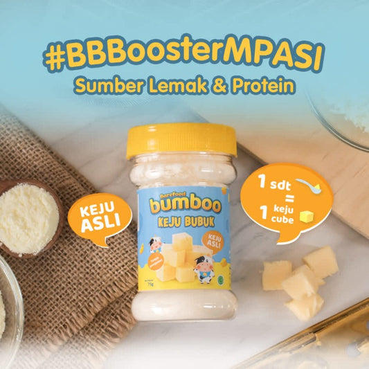 BUMBOO Keju Bubuk Asli - Keju MPASI Anak - Sumber Lemak & Protein