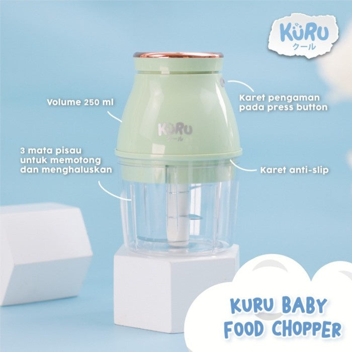 KURU FC2001 Electric Food Chopper Blender Makanan Bayi MPASI Elektrik