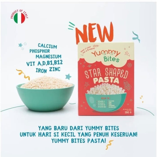 Yummy Bites Star Shaped Pasta 250gr