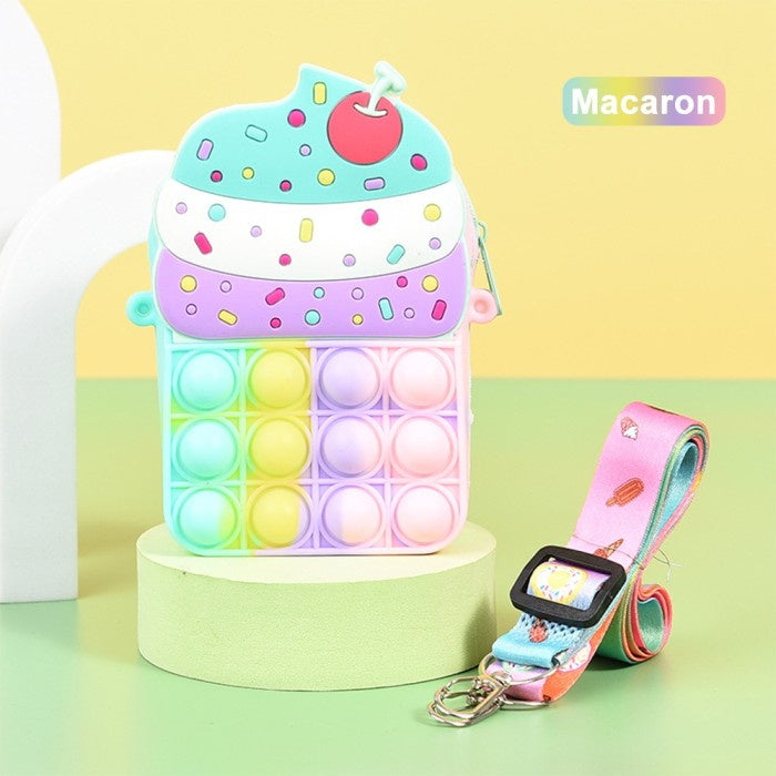 Tas Pop It Anak Tas Slempang Karakter Kelinci/ Tas Pop It Anak
