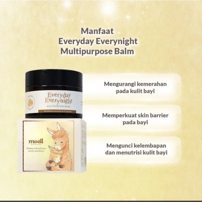 MOELL Multipurpose Balm / Balm Bayi Natural organic / cream iritasi
