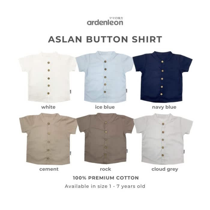 Ardenleon Atasan Anak Boys Aslan Button Shirt 1.0