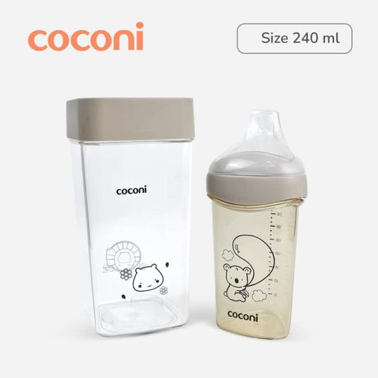 COCONI Triangle Feeding Bottle PPSU 240ML | Botol Dot PPSU