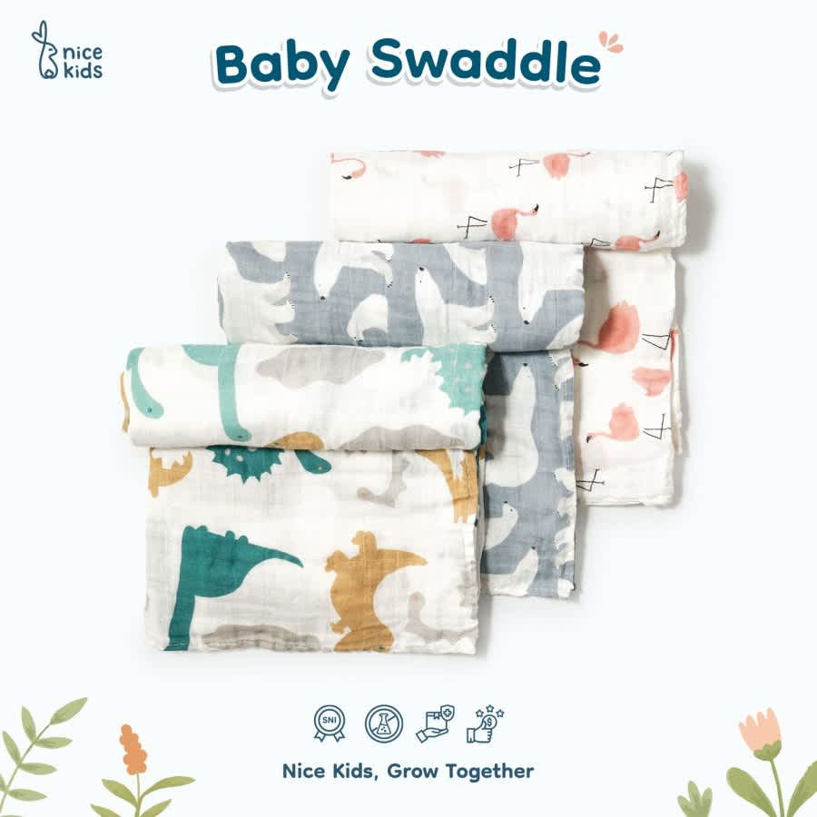 Nice Kids - Multi-Use Swaddle Baby New Born (Bedong Bayi Baru Lahir)