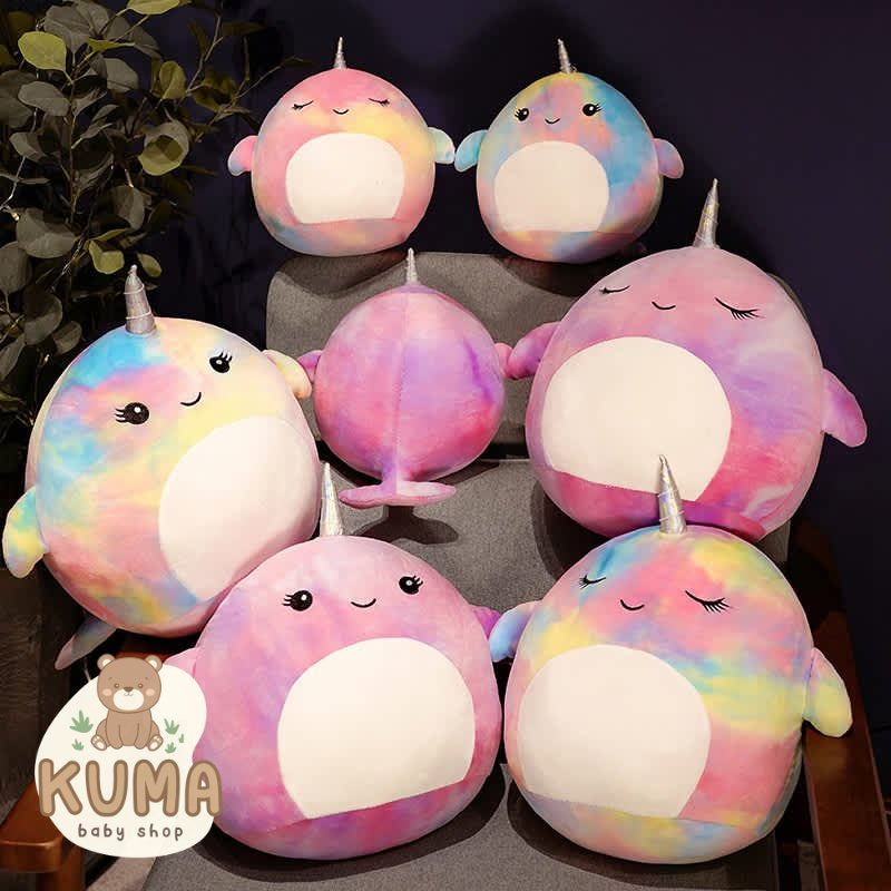 Boneka Unicorn Rainbow Mirip Squishmallows 40Cm