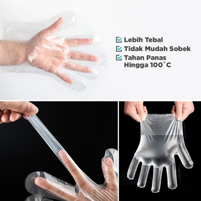 Bagus Sarung Tangan Plastik Dewasa 100s