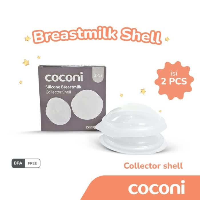 COCONI Breast Milk Collector Shell 2 Pcs | Penampung ASI Silikon 2 Pcs
