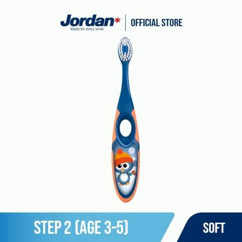 Jordan Oral Care Kids Step 2 Soft - Sikat Gigi 3-5 thn Sikat Gigi Anak