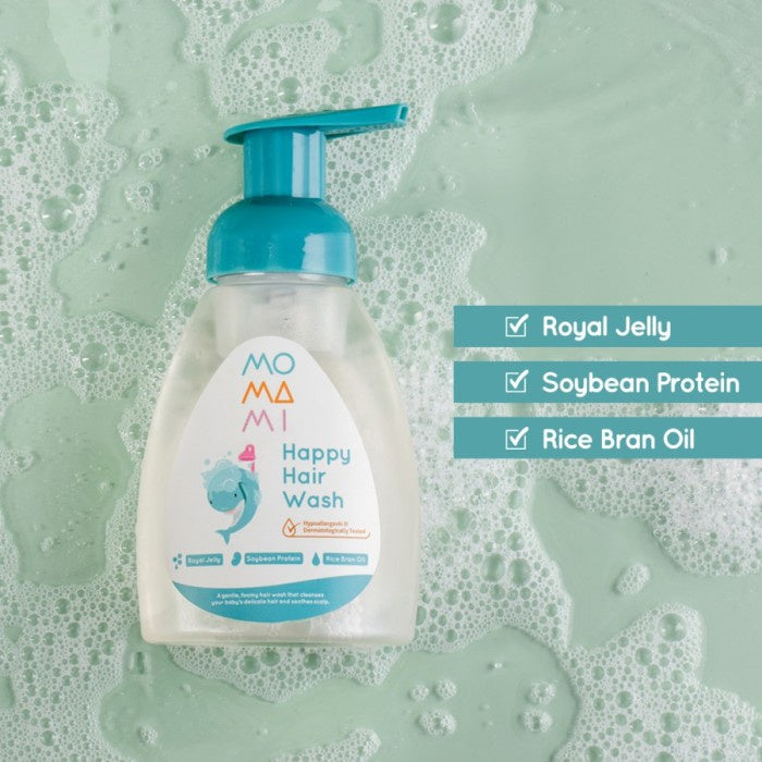 Momami Happy Hair Wash 250ml Shampoo Foam Anak