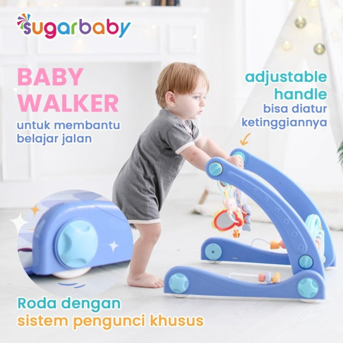 Sugarbaby 2in1 Baby Walker& Playmat/Push Walker/Alat Bantu Jalan Anak