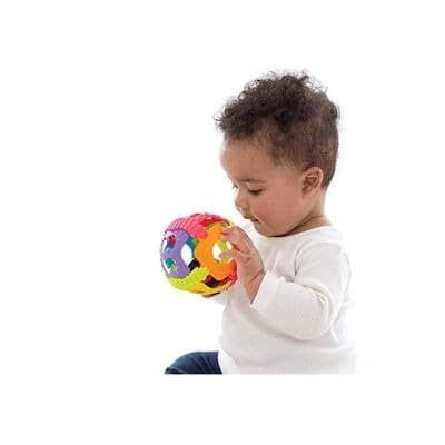 Playgro Shake Rattle Roll Ball Mainan Bayi Bola Warna Gigit