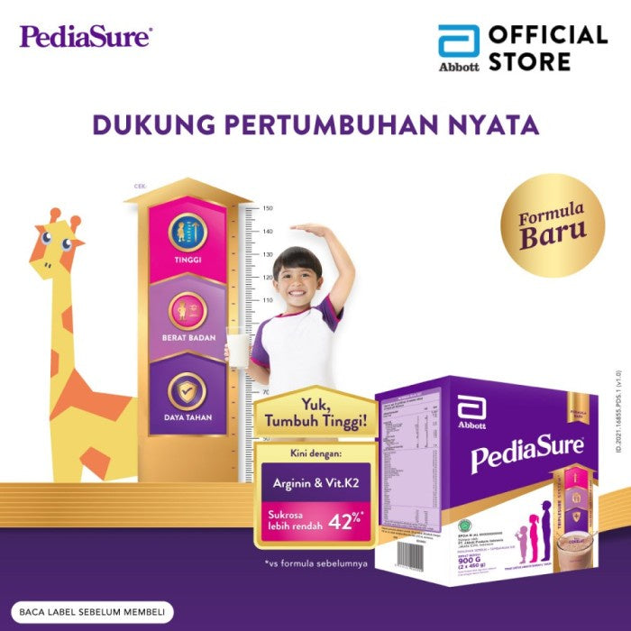 Pediasure Cokelat 2x450g 900 g (1-10th) - Susu Pertumbuhan Anak