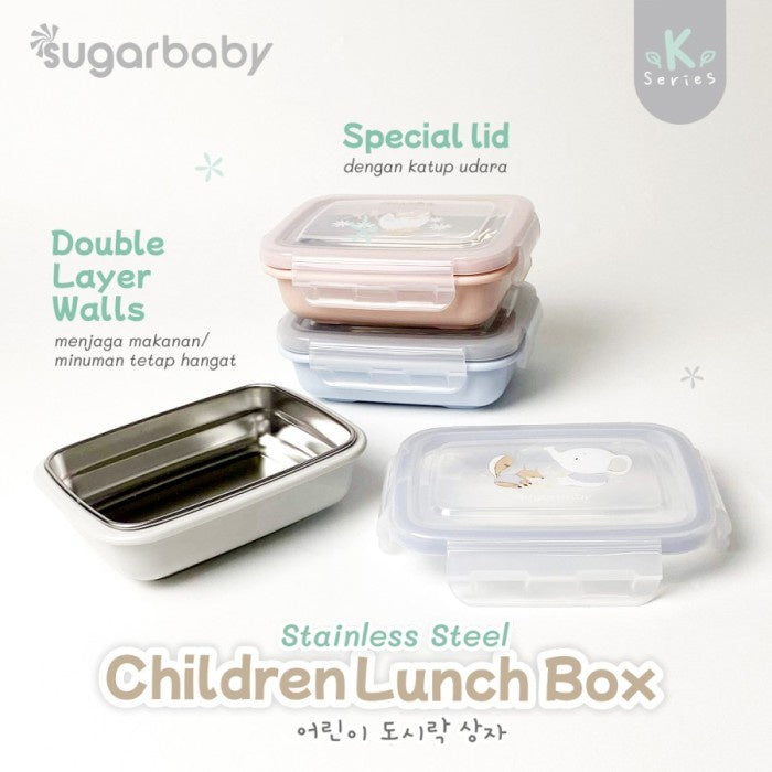 Sugar baby Stainless Steel Children Lunch box/ Kotak Makan stainless