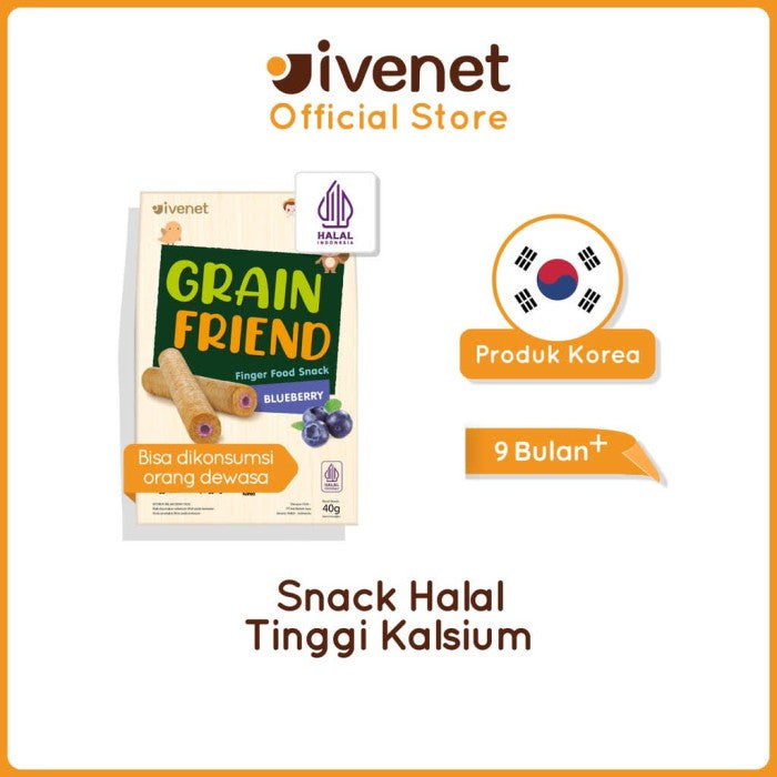 Ivenet Grain Friend - Snack Jajanan Cemilan Biskuit Bayi Kalsium