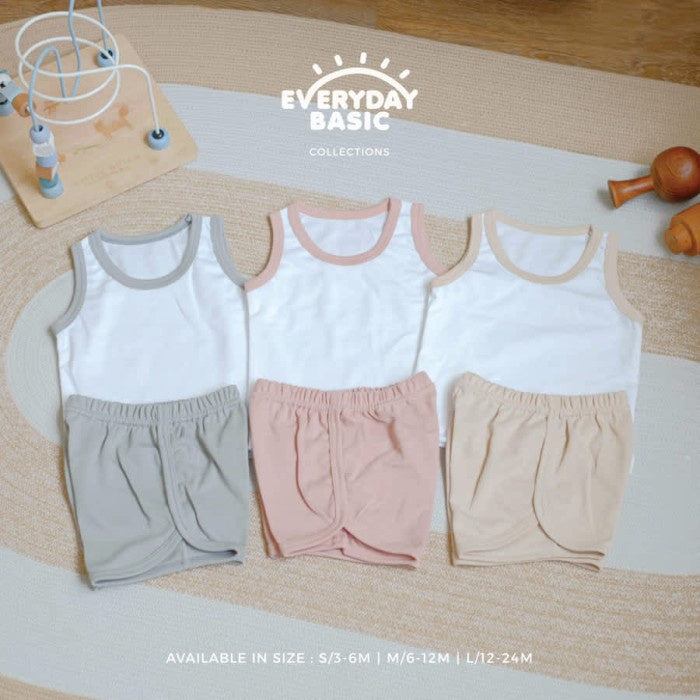 KIKI PUP - GAELSON Singlet Set - Setelan anak polos/celana sport