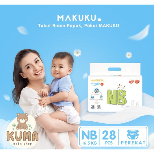 MAKUKU SAP Diapers Slim/Popok bayi Anti Gumpal Tape Nb28