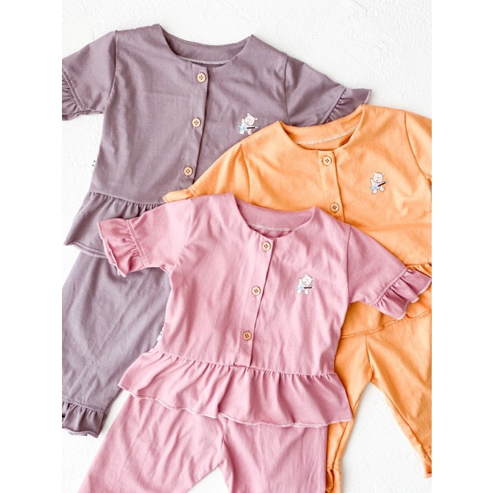 Cocopop Baby Olivia Shirt ( Baju Polos Kaos Katun Bayi Cotton Stelan