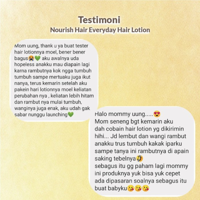 Moell Nourish Hair Everyday / Lotion Baby 100 ml Rambut Lebat Bayi