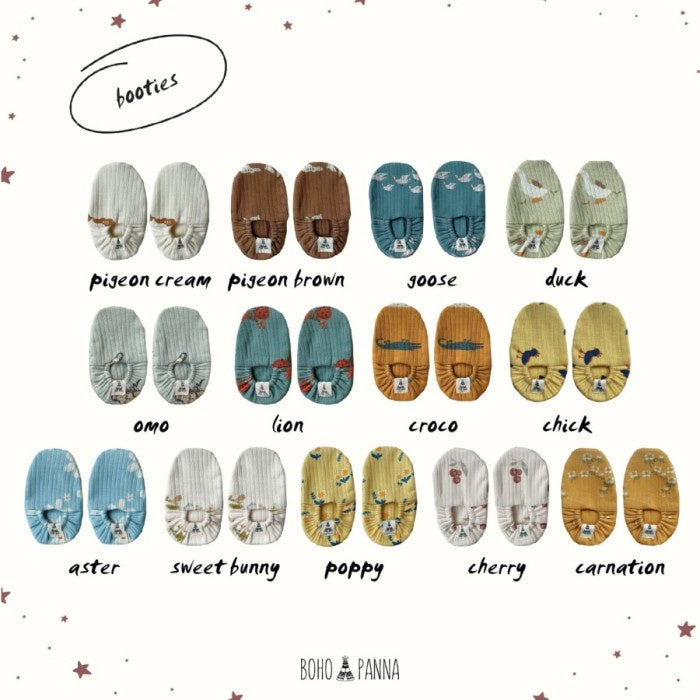 BOHOPANNA -BABY BOOTIES (2) SARUNG KAKI BAYI