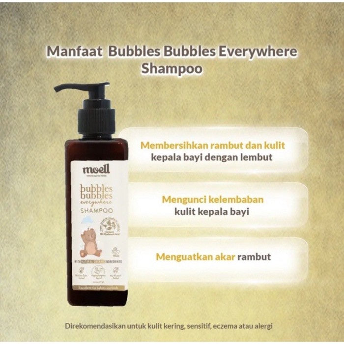 MOELL Shampoo Bubbles / Shampoo Bayi / MOELL bubbles everywhere