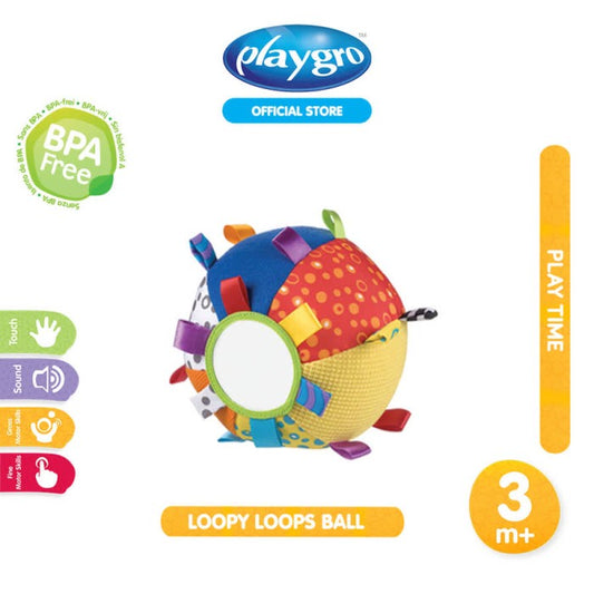 Playgro Loopy Loop Chime Ball Mainan Bola Bayi Suara