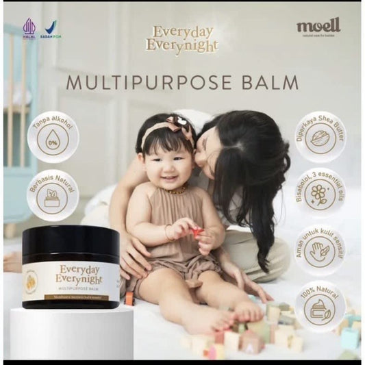 MOELL Multipurpose Balm / Balm Bayi Natural organic / cream iritasi