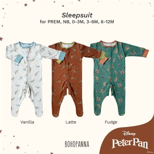 BOHOPANNA - SLEEPSUIT (2) DISNEY- ONESIE Peterpan
