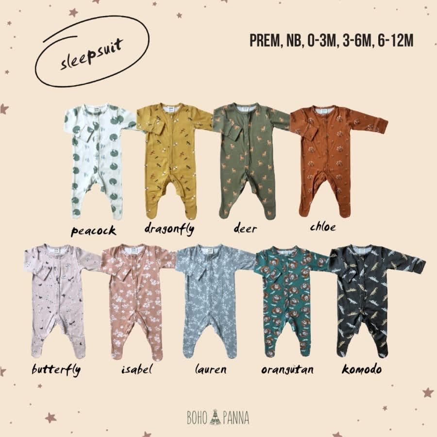 Bohopanna Sleepsuit Baju Tidur Komodo Animal