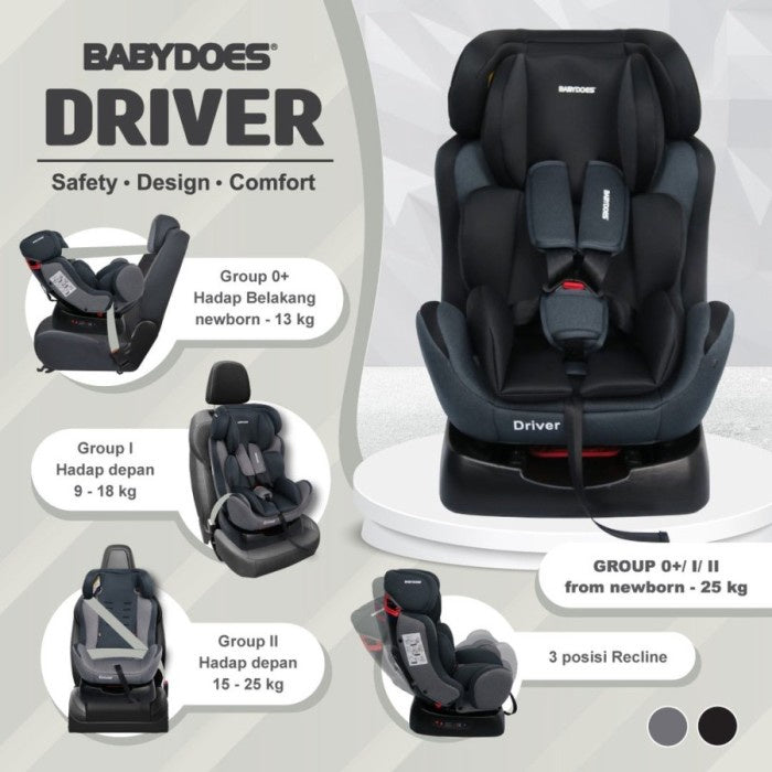 BABYDOES CARSEAT 8514 DRIVER SAFETY - DESIGN Car seat