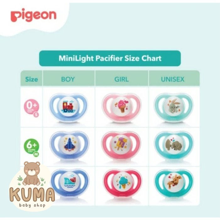 PIGEON Minilight Pacifier Empeng Bayi Soother Newborn - 12 Bulan