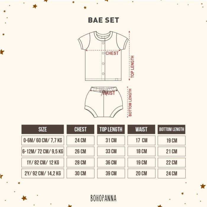 BOHOPANNA - BAE SET - Setelan Bayi