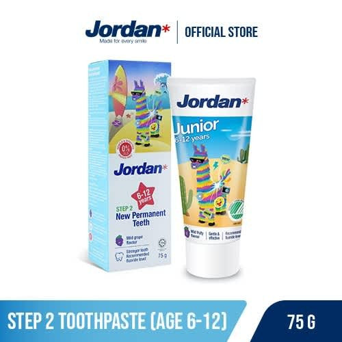 Jordan Oral Care Kids Toothpaste Step 2 - Pasta Gigi Anak Fluoride