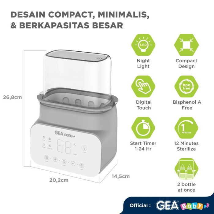 Gea baby Smart Digital Bottle Warmer & Sterilizer GW-100