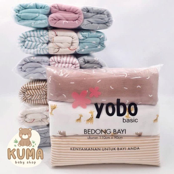 MIXED PACK YOBO Baby Swaddle Wraps Set of 3 | BEDONG BAYI (PACK)