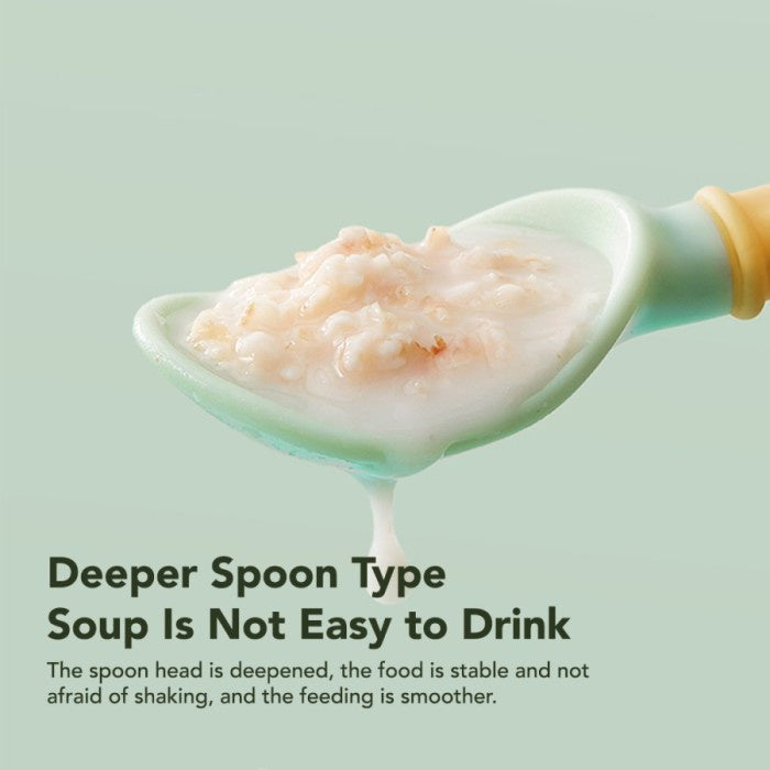 SAKUMINI PENGUIN LEARNING SPOON FORK FLEXIBLE SENDOK GARPU MAKAN BAYI