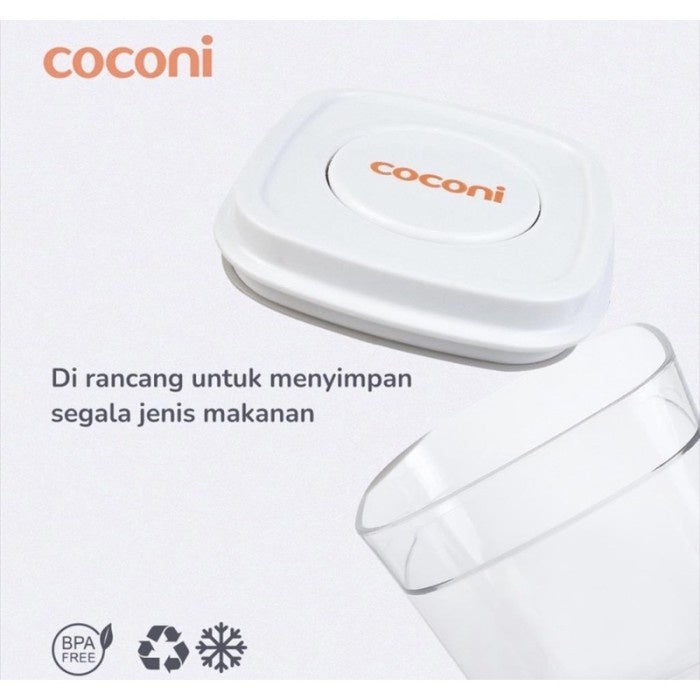 Coconi Pop Up Airtight Food Container / Toples Kedap udara untuk Susu